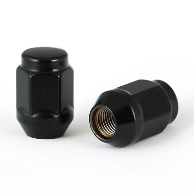 Acorn Black Nut 1PC 60° Bulge-1/2" RH-19mm Hex-Premium
