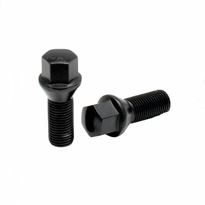 Acorn Black Bolt 60° Seat-12x1.25mm-30mm Shank-19mm Hex-Premium