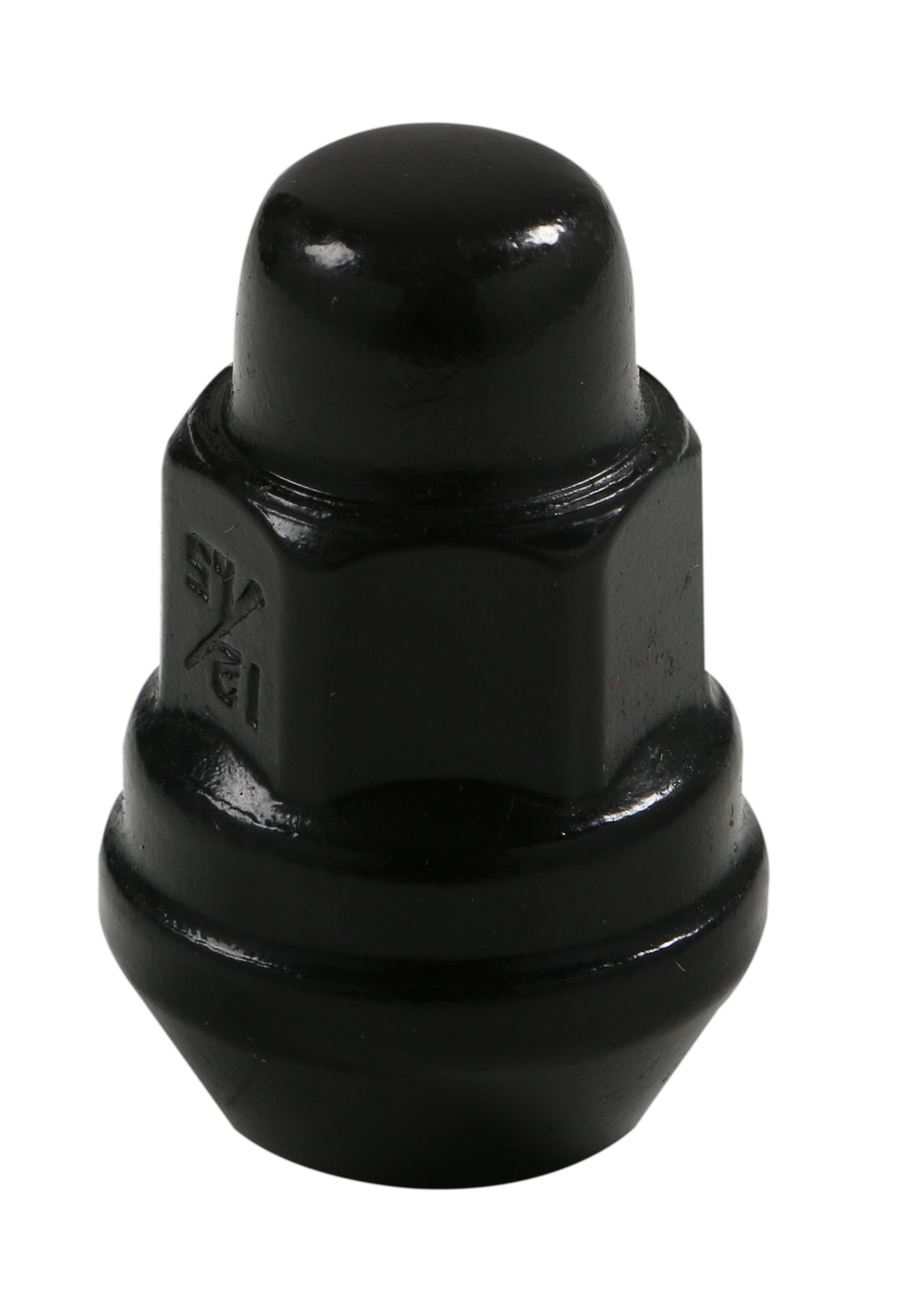Acorn Black Nut 2PC 60° Bulge-12x1.50mm-17mm Hex