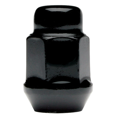 Acorn Black Nut 1PC 60° Bulge-1/2" RH-19mm Hex