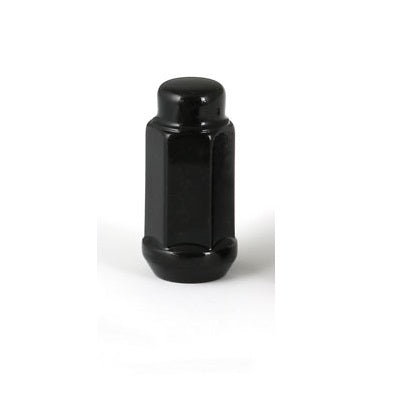 Acorn XL Black Nut 1PC 60° Bulge-1/2" RH-19mm Hex
