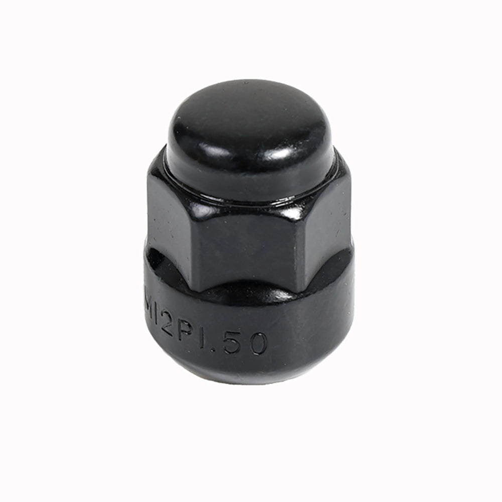 Acorn Matte Black Nut 1PC R12 Radius Seat-12x1.50mm-19mm Hex - 70332BBK