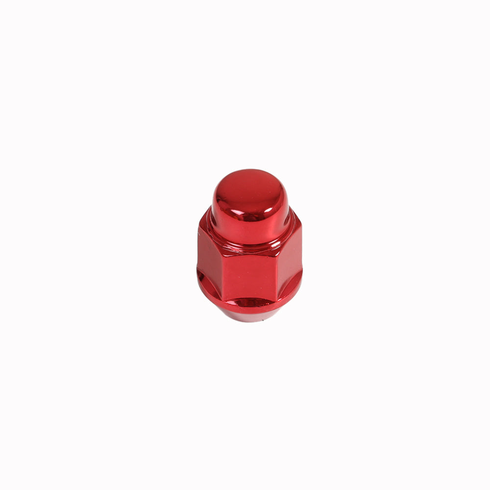 Acorn Red Nut 2PC 60° Bulge Seat-7/16'' RH-19mm Hex - 711B4BC-36RN