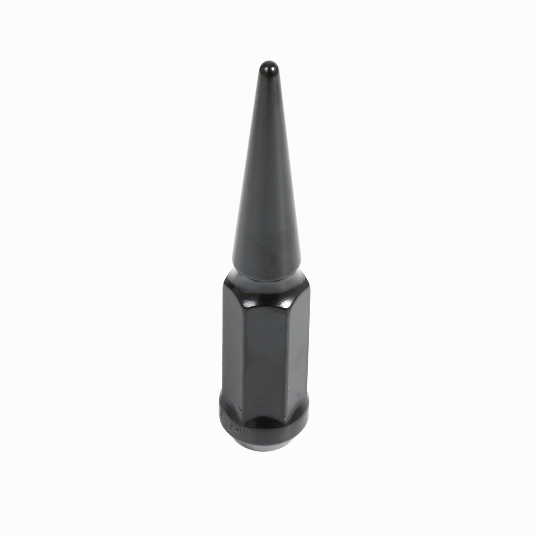 Acorn Spike Black Nut 2PC 60° Seat-9/16'' RH-19mm Hex - 71SC8BC-113BN