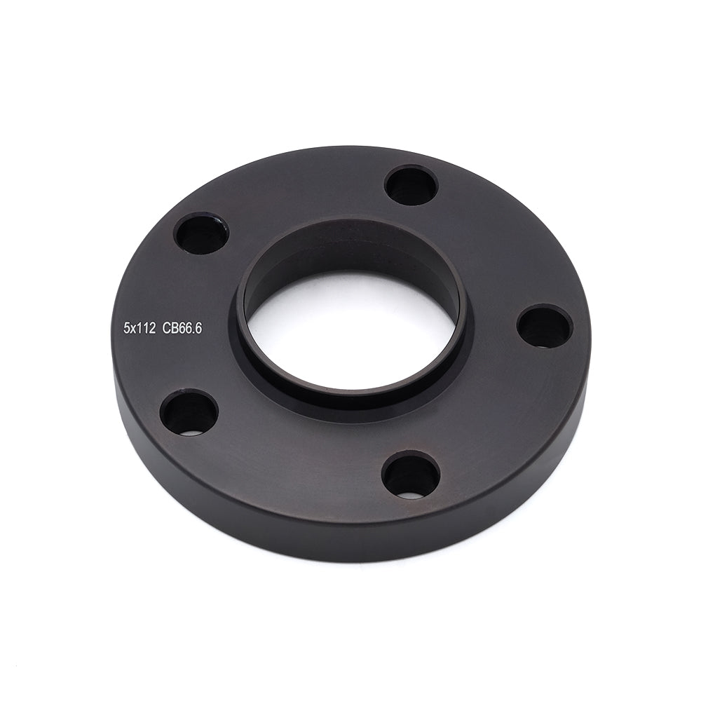 Hub Centric Wheel Spacer-Black-5x112mm-Bore 66.6mm-Thickness 20mm (13/16")