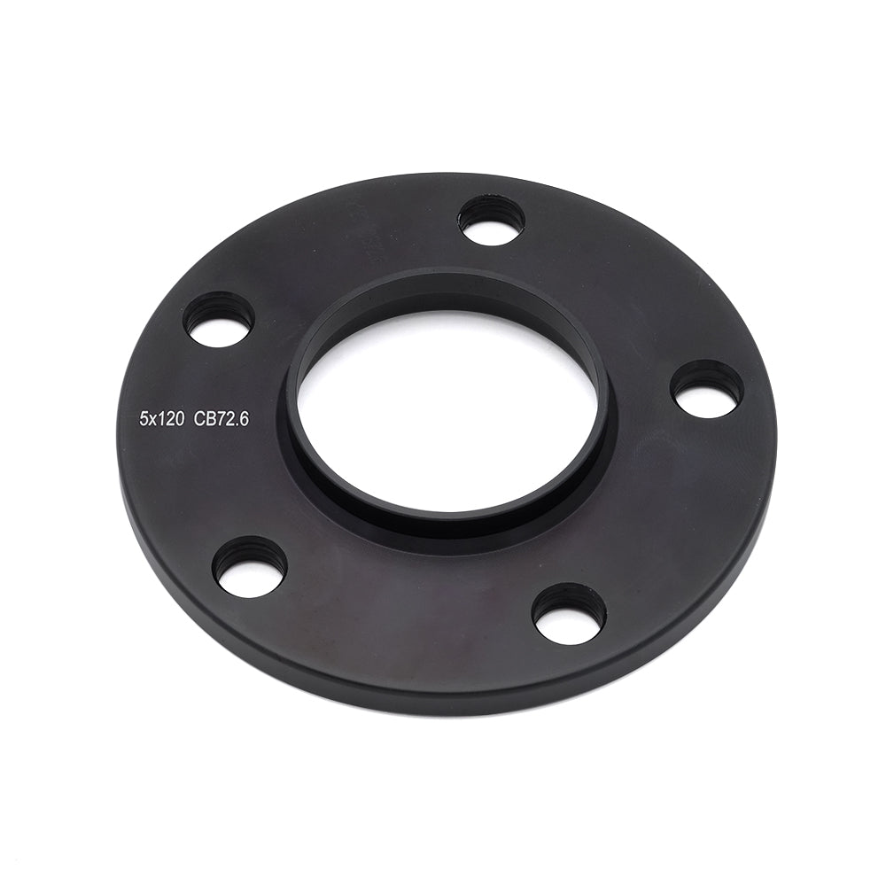 Hub Centric Wheel Spacer-Black-5x120mm-Bore 72.6mm-Thickness 10mm (3/8")