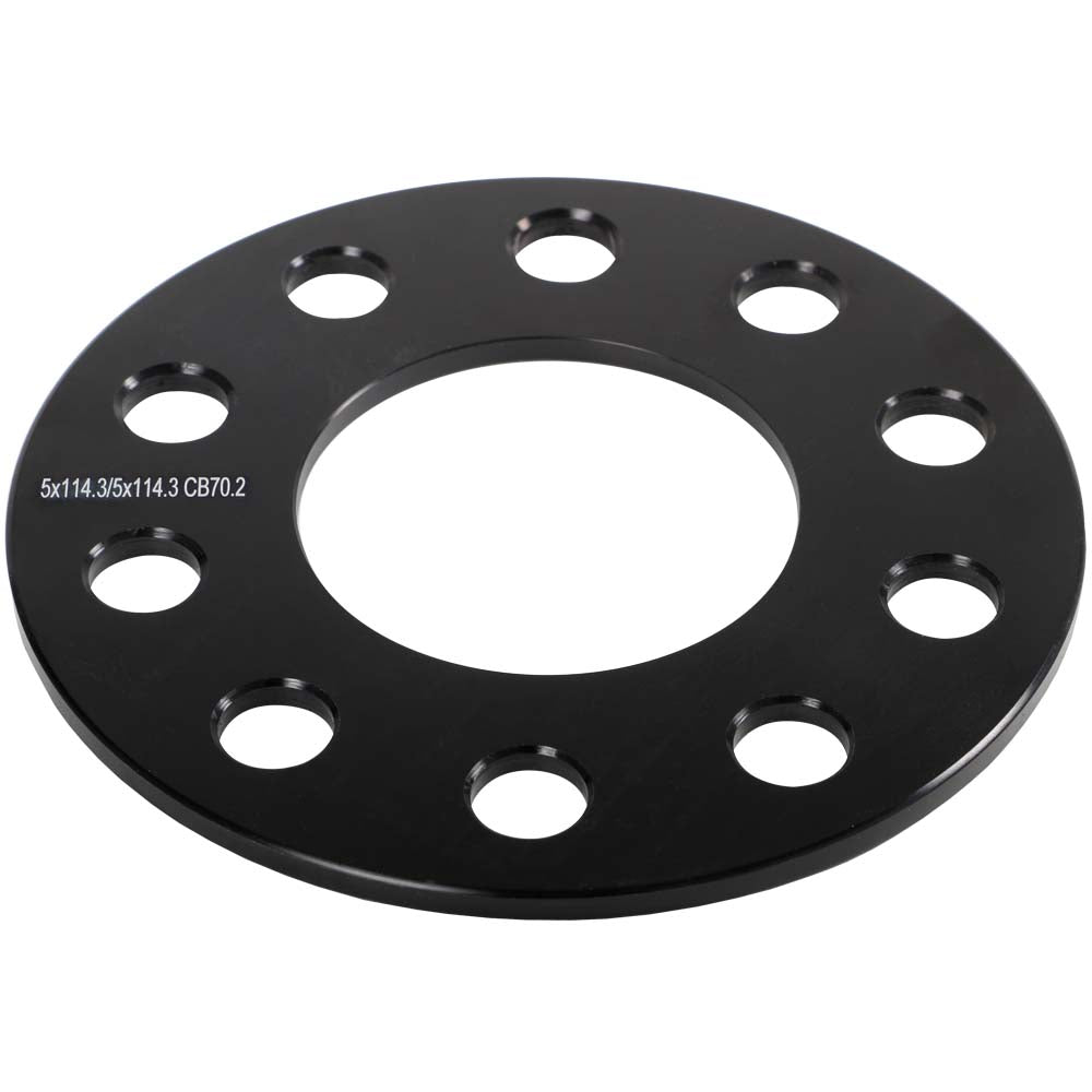 Tesla Model 3 Performance Hub Centric Wheel Spacer-Black-5x114.3mm-Bore 70.2mm-Thickness 3mm (3/32")