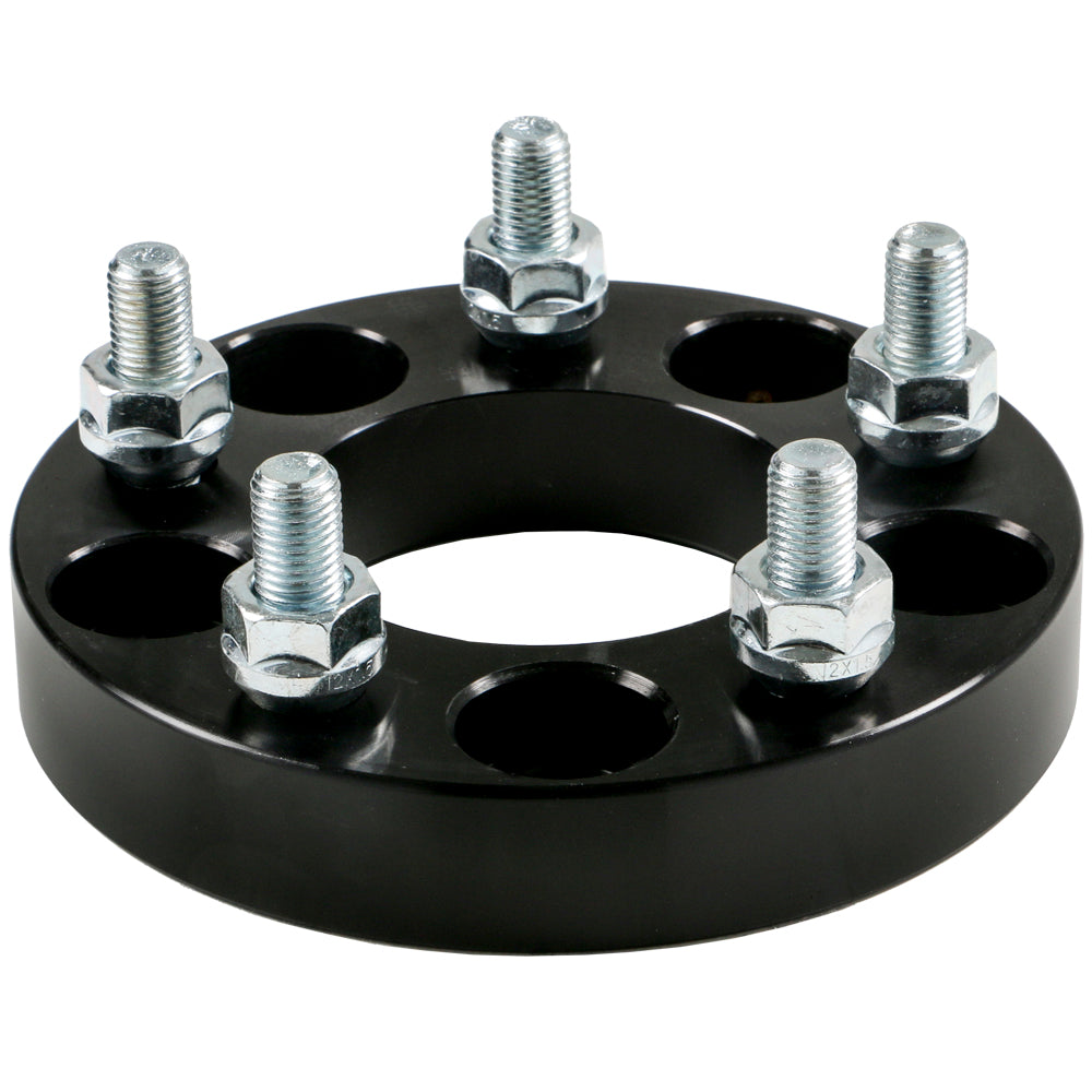 Billet Wheel Adapter-Black-5x114.3 to 5x114.3mm-Bore 74.0mm-Thickness 25mm (1.00'')-12x1.50mm