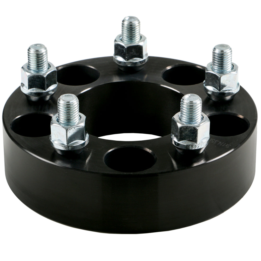 Billet Wheel Adapter-Black-5x114.3 to 5x114.3mm-Bore 74.0mm-Thickness 38mm (1.50'')-12x1.50mm