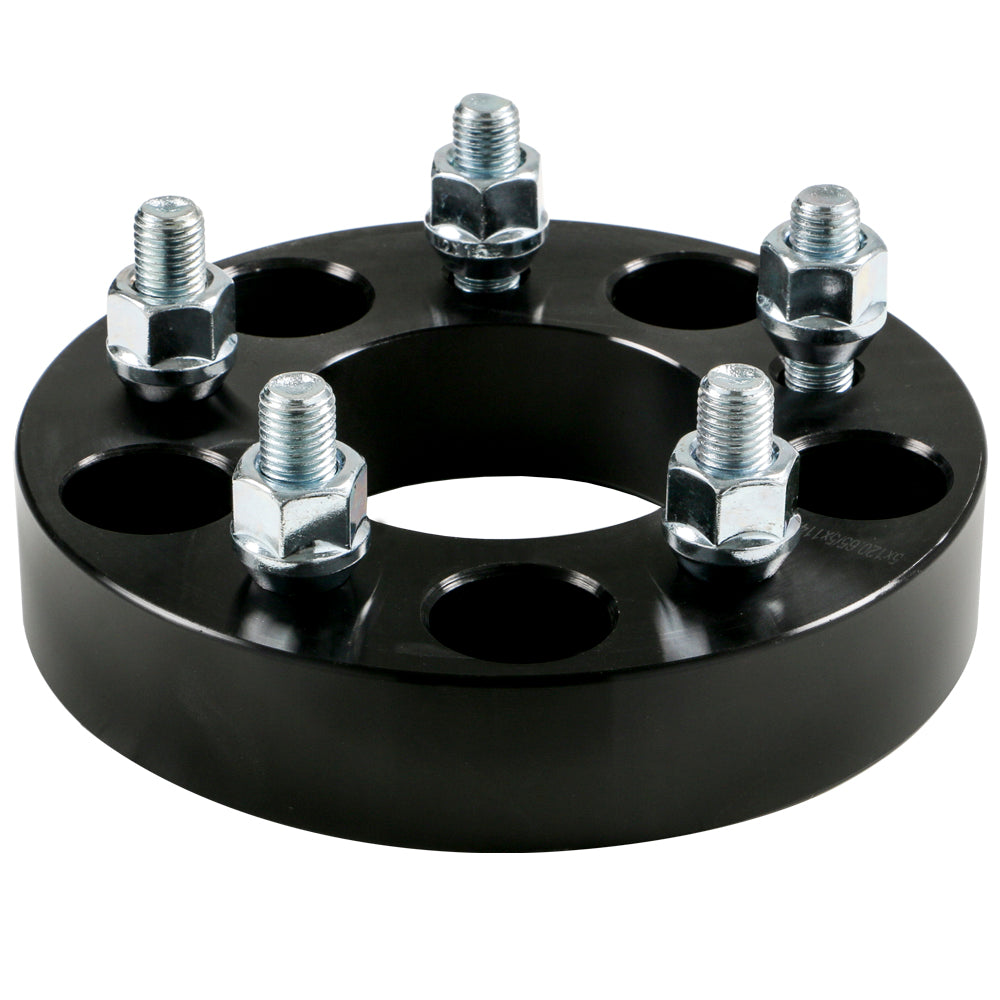 Billet Wheel Adapter-Black-5x120.65 to 5x114.3mm-Bore 74.0mm-Thickness 32mm (1.25'')-12x1.50mm