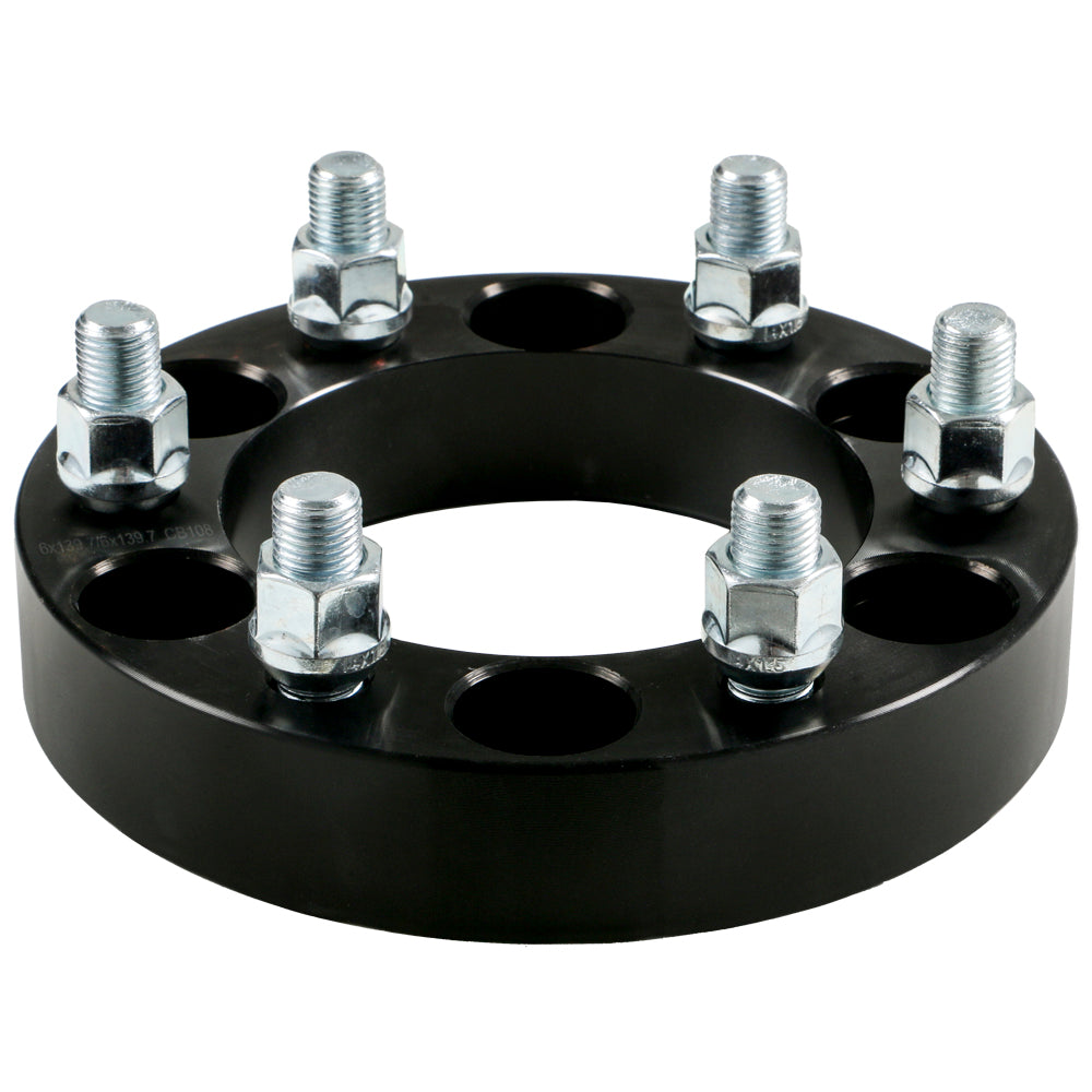 Billet Wheel Adapter-Black-6x139.7 to 6x139.7mm-Bore 108.0mm-Thickness 32mm (1.25'')-14x1.50mm