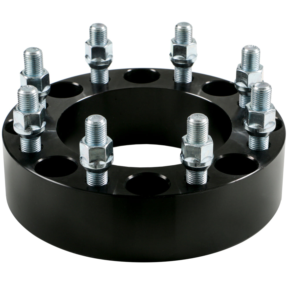 Billet Wheel Adapter-Black-8x170 to 8x170mm-Bore 125.0mm-Thickness 51mm (2.00'')-14x1.50mm