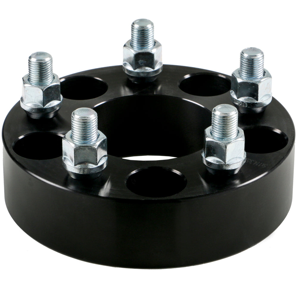 Billet Wheel Adapter-Black-5x114.3 to 5x114.3mm-Bore 71.5mm-Thickness 38mm (1.50'')-1/2'' RH