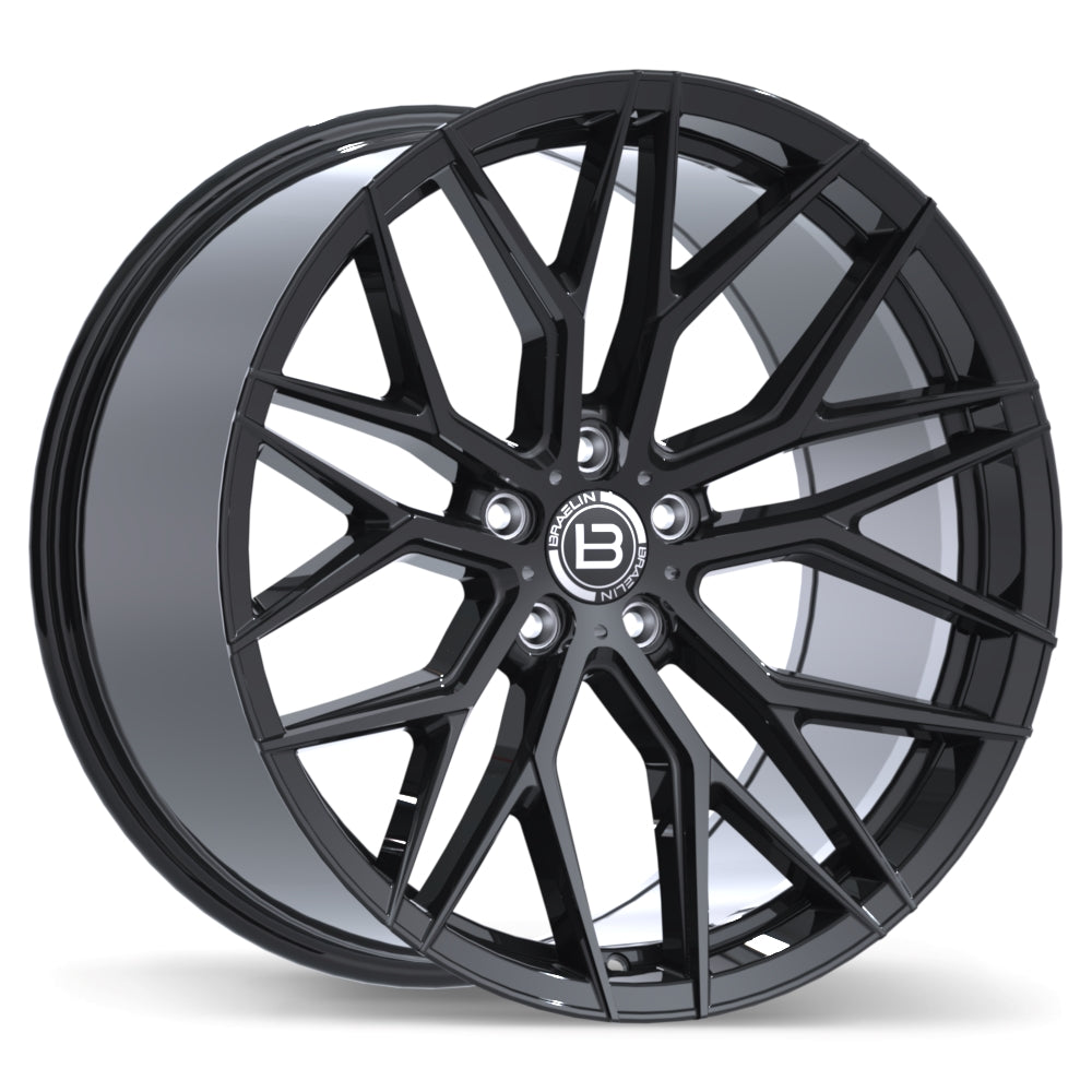Braelin BR10 20x10.5 5x114.3mm +30 70.2 Gloss Black – The Wheel Shop CA INC