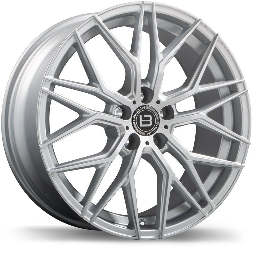 BRAELIN BR10 19X8.5 5X114.3MM +45 70.1 GLOSS SILVER - TheWheelShop.ca