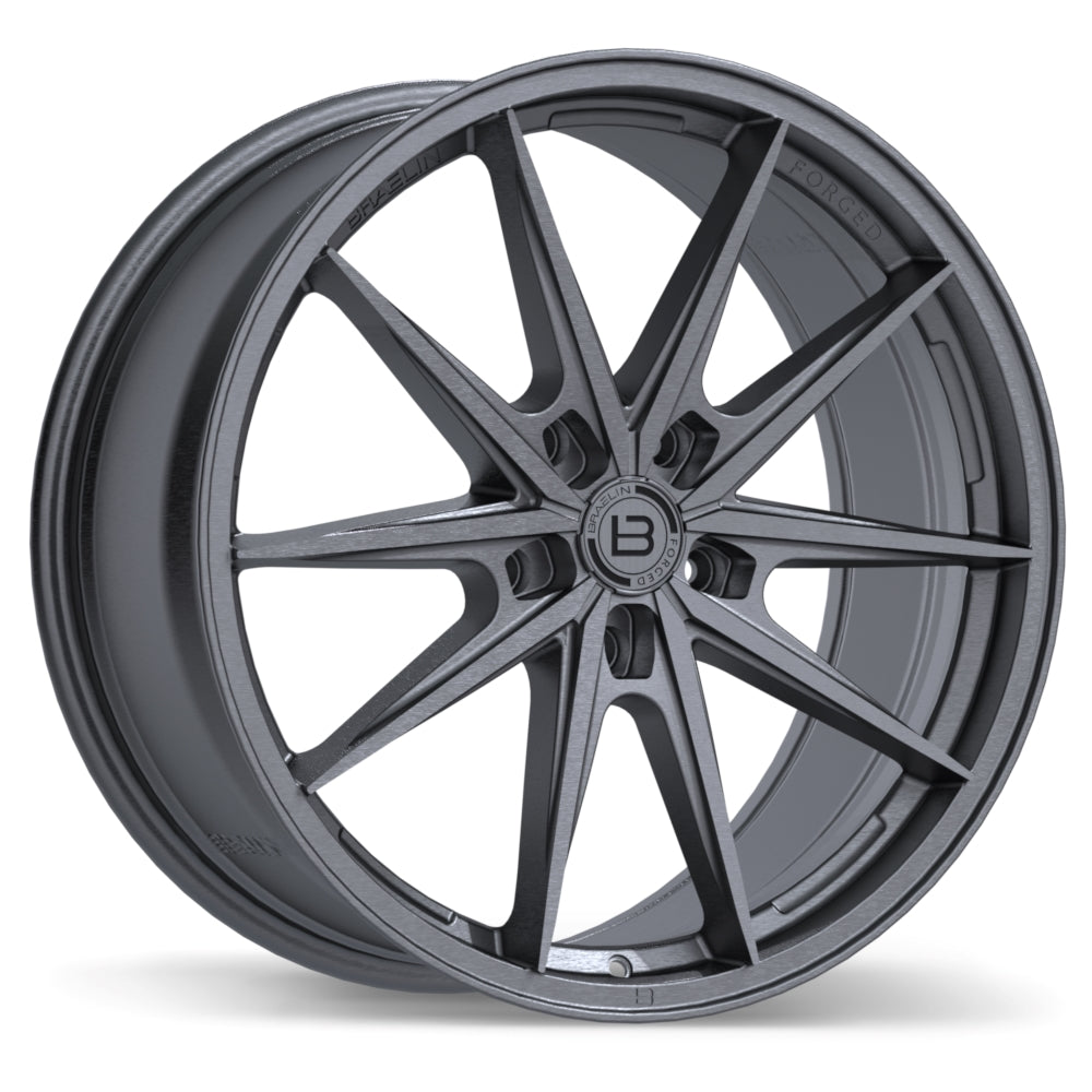 Braelin BRF1 20x9.0 5x108mm +45 63.4 Brushed Matte Carbon Grey