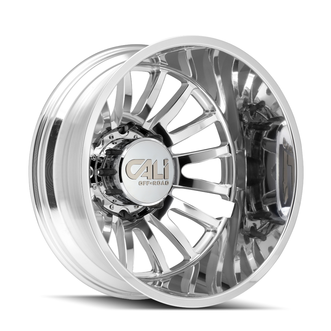 CALI OFF-ROAD SUMMIT DUALLY 9110D 20x8.25 8x200  -192 142 POLISHED/MILLED SPOKES - TheWheelShop.ca