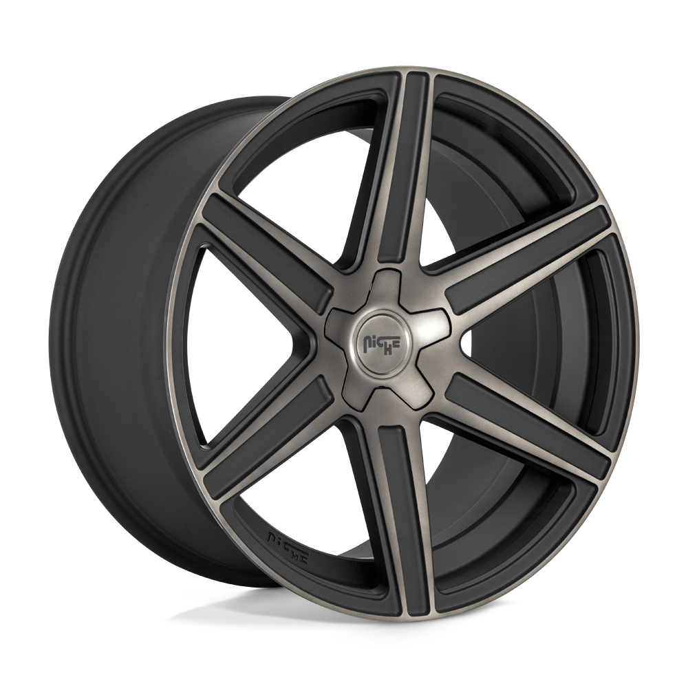 Niche 1PC M236 Carina 20x10.5 5x112 40 66.56 Matte Machined Double Dark Tint