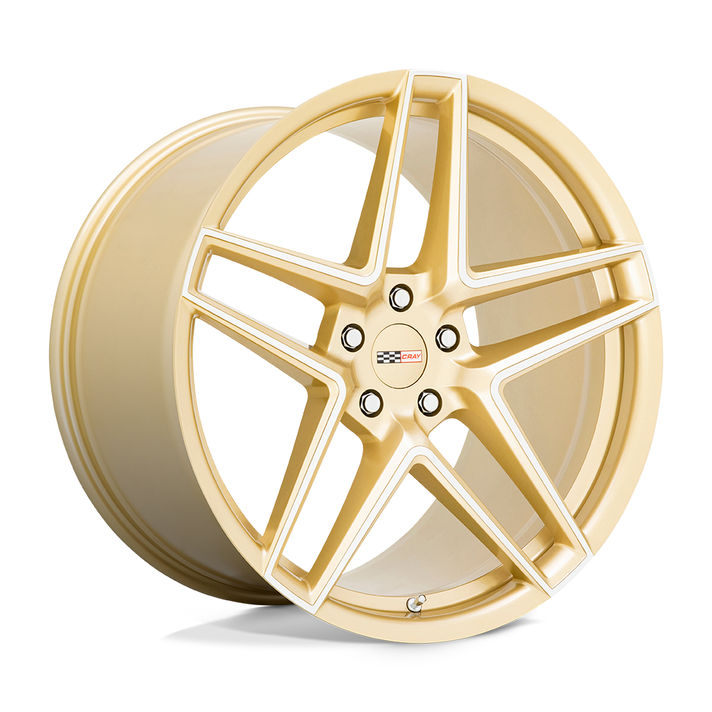 Cray Panthera 20x9 5x120 38 67.06 Gloss Gold With Mirror Face