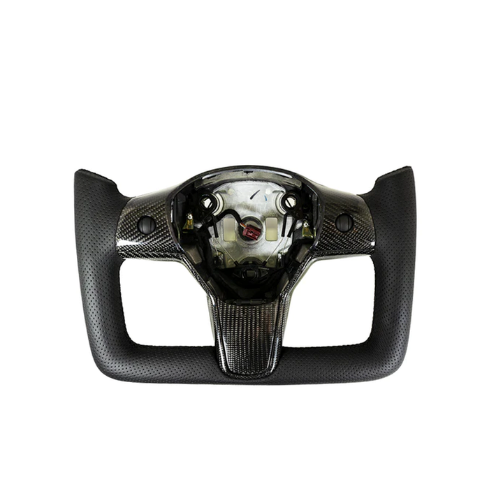 Custom Yoke steering wheel | Model 3 & Y - CARBONE PRESTIGE