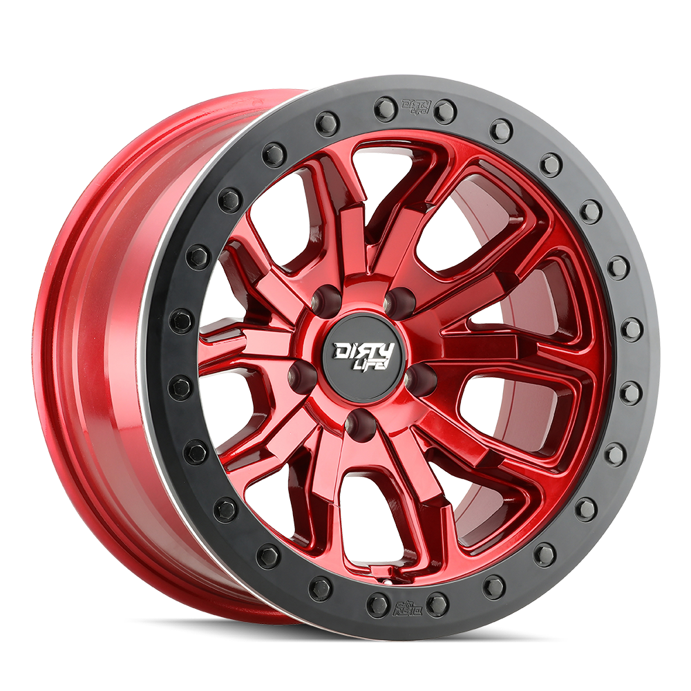 Dirty Life DT-1 9303 17x9 5x114.3 -12 72.6 Crimson Candy Red