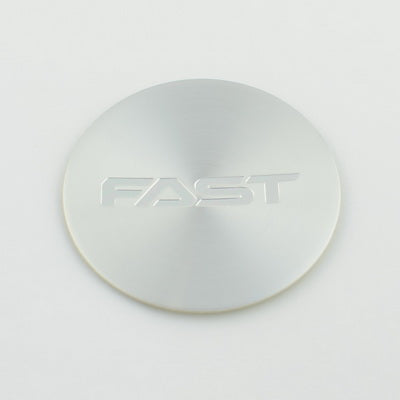 Machined Emblem With Chrome (FAST) Logo - Concave