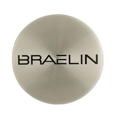 Machined Emblem With Black (Braelin) Logo - Dome