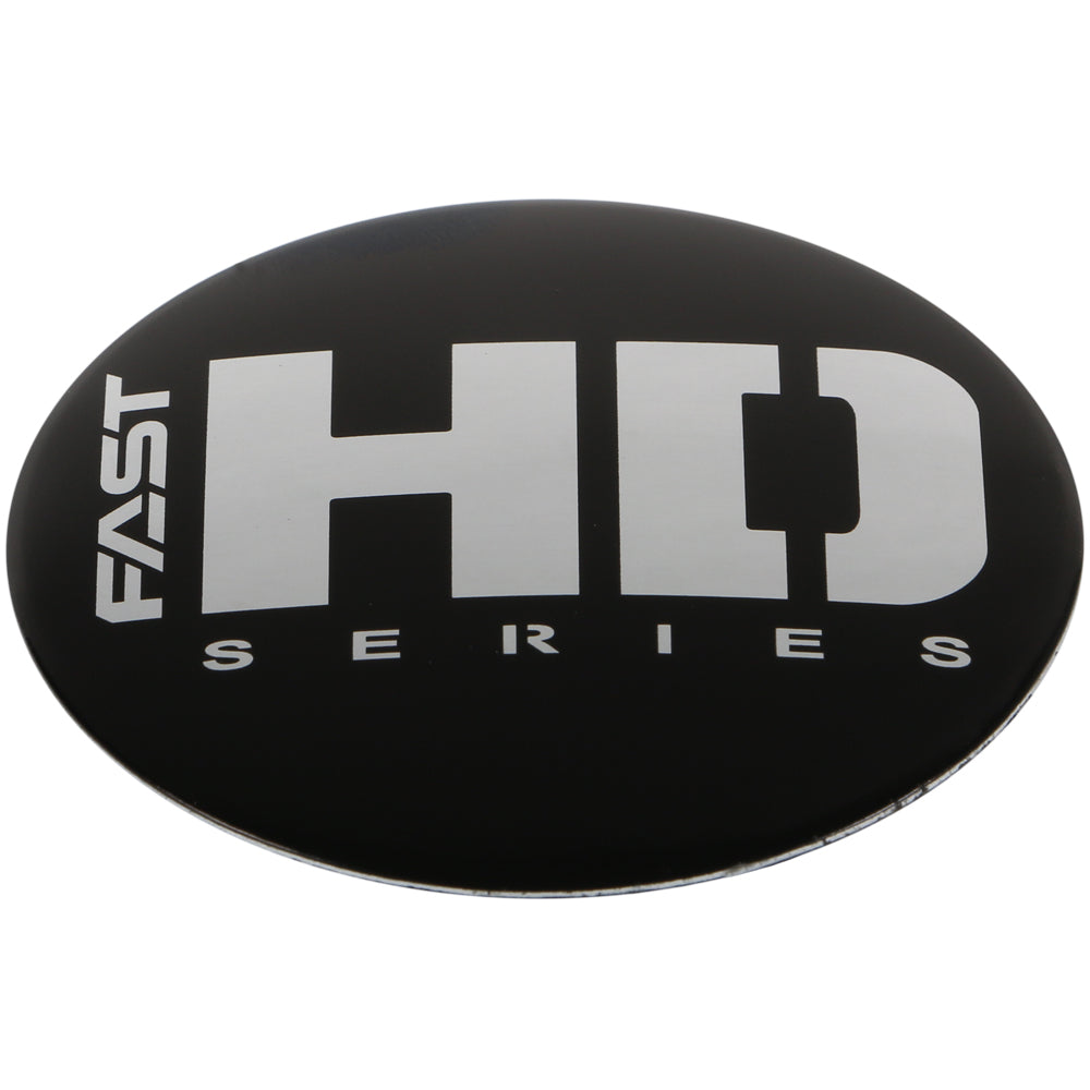 Black Emblem With Chrome (FAST HD) Logo - Dome