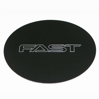 Black Emblem With Chrome (FAST) Logo - Flat