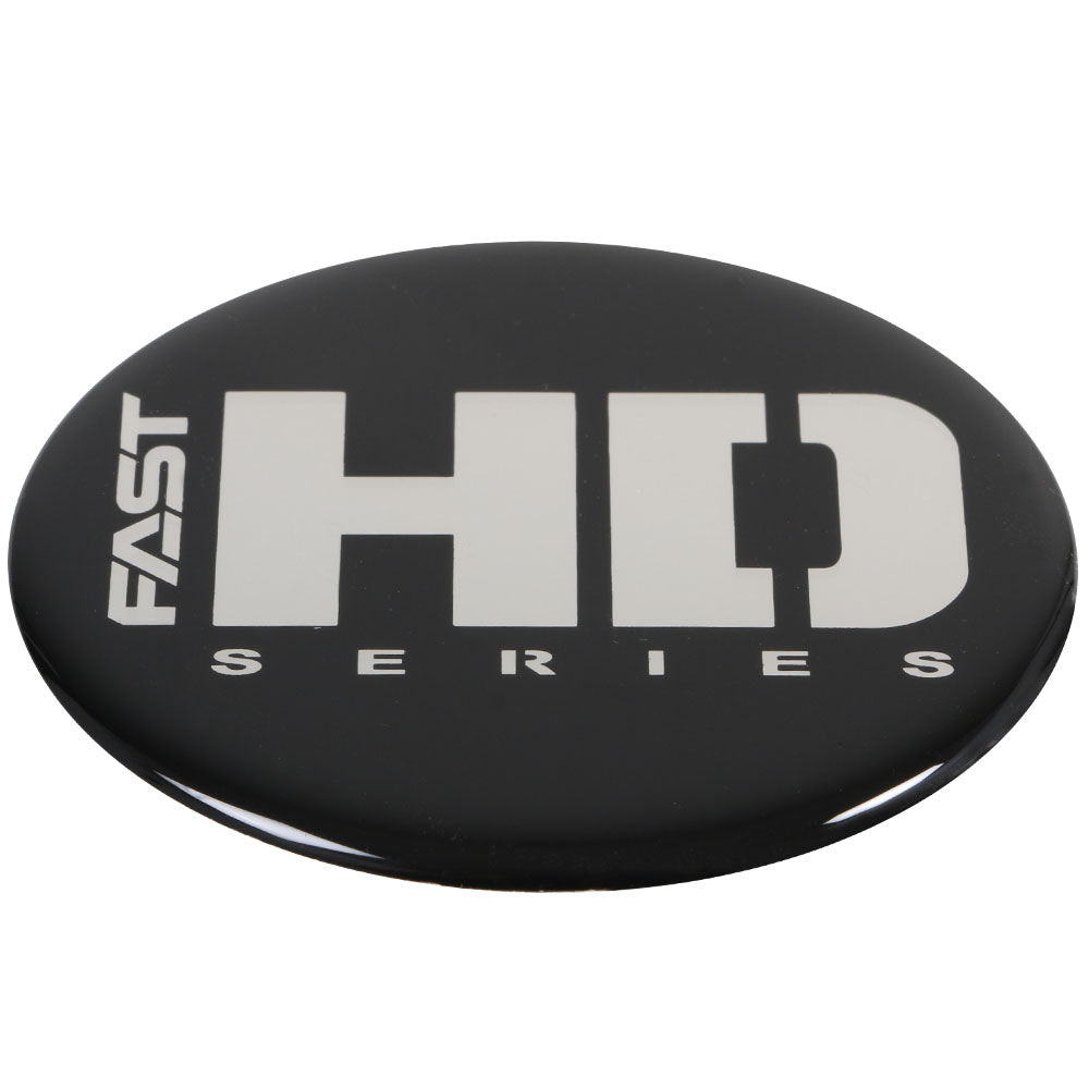 Fast Caps Sticker Black Emblem With Chrome (FAST HD series) Logo - Flat – The Wheel Shop ...