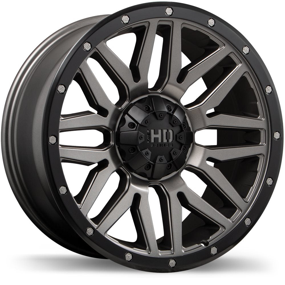 FAST HD SERIES MENACE 20X9.0 6X135 / 6X139.7MM +15 106.1 SATIN GUNMETAL WITH BLACK TRIM - TheWheelShop.ca