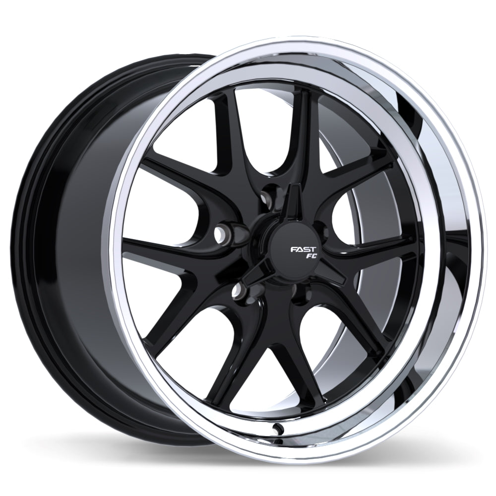 Fast Wheels FC04V 18x11.0 5x120.65mm -10 70.3 Gloss Black with Machine – 