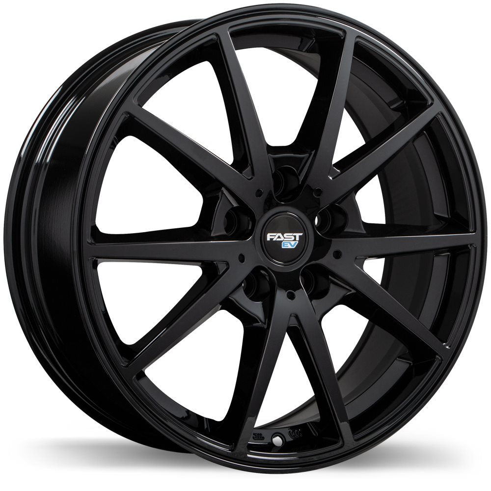 Fast Wheels Ev02 17x6.5 5x114.3mm +38 66.1 Gloss Black