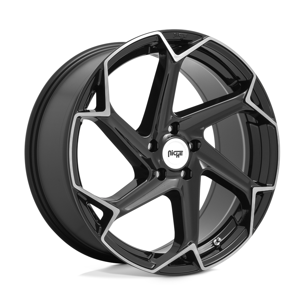 Niche 1PC M255 Flash 20x10.5 5x112 40 66.56 Gloss Black Brushed