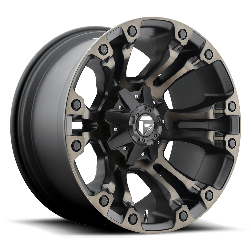 Fuel 1PC D569 Vapor 20x10 5x114.3 / 5x127 -18 78.1 Matte Black Double Dark Tint