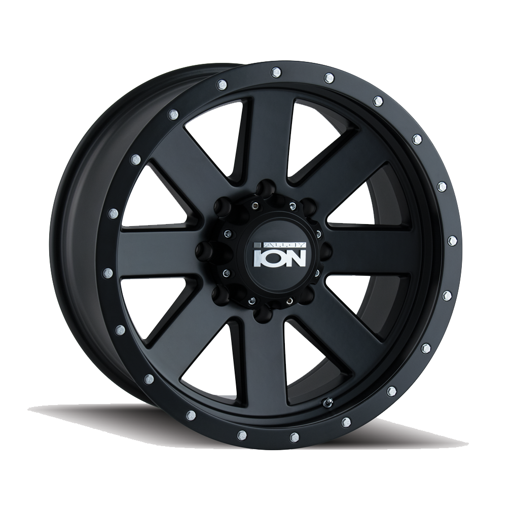 ION TYPE 134 18x9 5x150  18 110 MATTE BLACK/BLACK BEADLOCK - TheWheelShop.ca