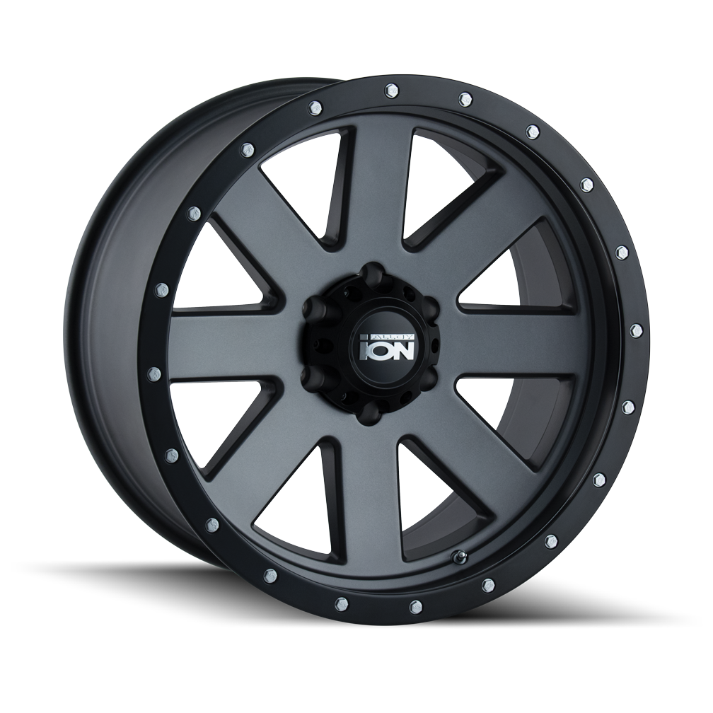 ION TYPE 134 20x9 8x180  0 124.1 MATTE GUNMETAL/BLACK BEADLOCK - TheWheelShop.ca