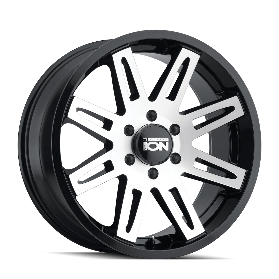 ION TYPE 142 18x9 6x135  0 87.1 BLACK/MACHINED FACE - TheWheelShop.ca