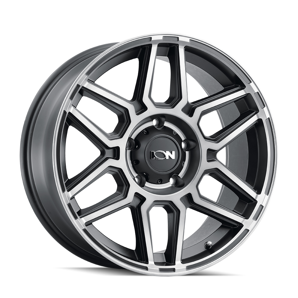 Ion Type 146 17x9 8x165.1 0 125.2 Matte Black Machined With Dark