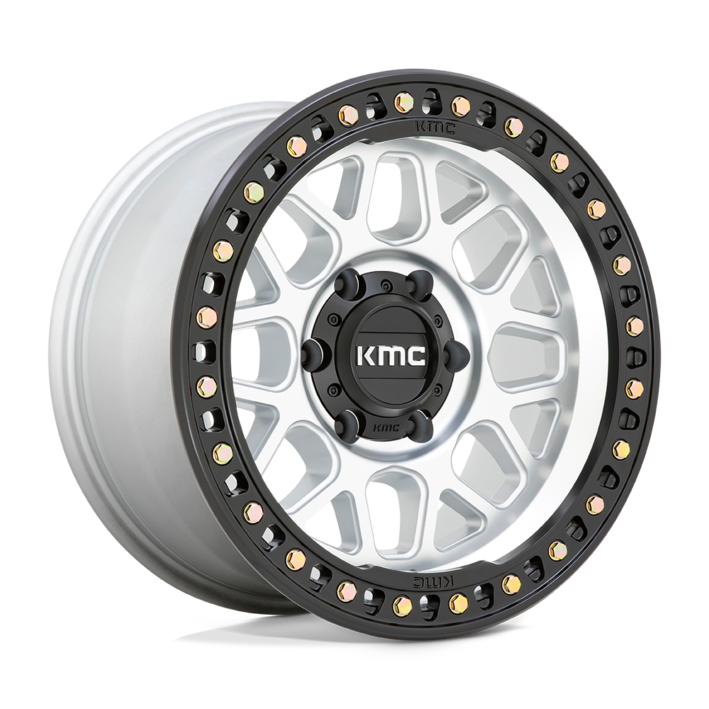 KMC KM549 GRS 17x8.5 5x150 0 110.1 Machined With Satin Black Lip
