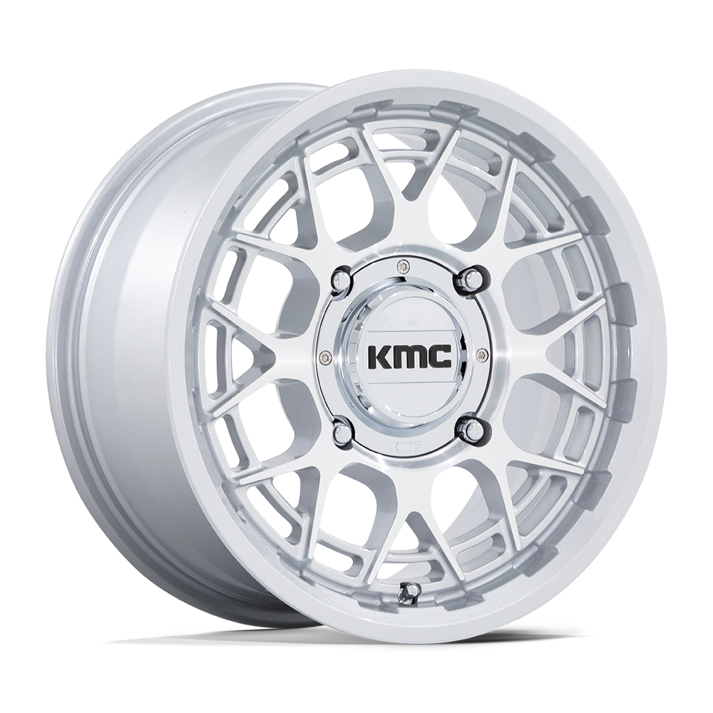 KMC Powersports Ks139 Technic UTV 15x7 5x114.3 38 72.56 Gloss Silver Machined