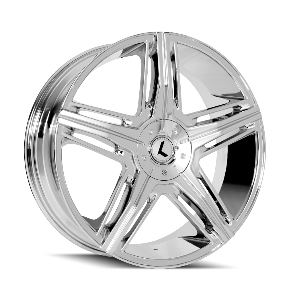 KRAZE HYPE KR158 22x8.5 5x108 5x114.3 40 73 CHROME - TheWheelShop.ca