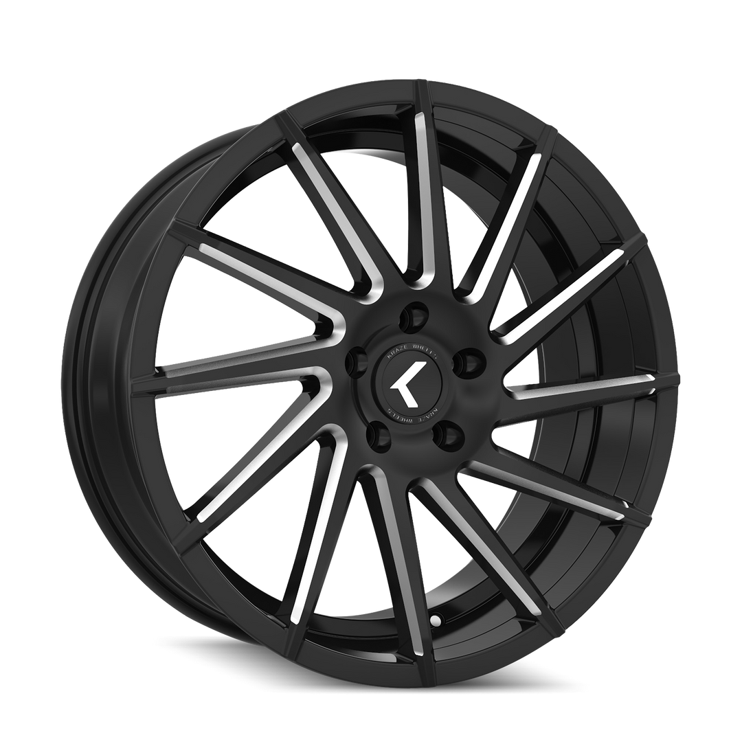 KRAZE SPINNER KR181 20x8.5 5x114.3  40 74.1 BLACK/MILLED - TheWheelShop.ca