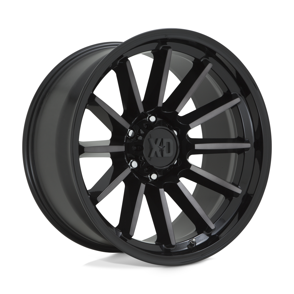 XD WHEELS XD855 LUXE 17X9 6X114.3 18 66.06 GLOSS BLACK MACHINED WITH GRAY TINT