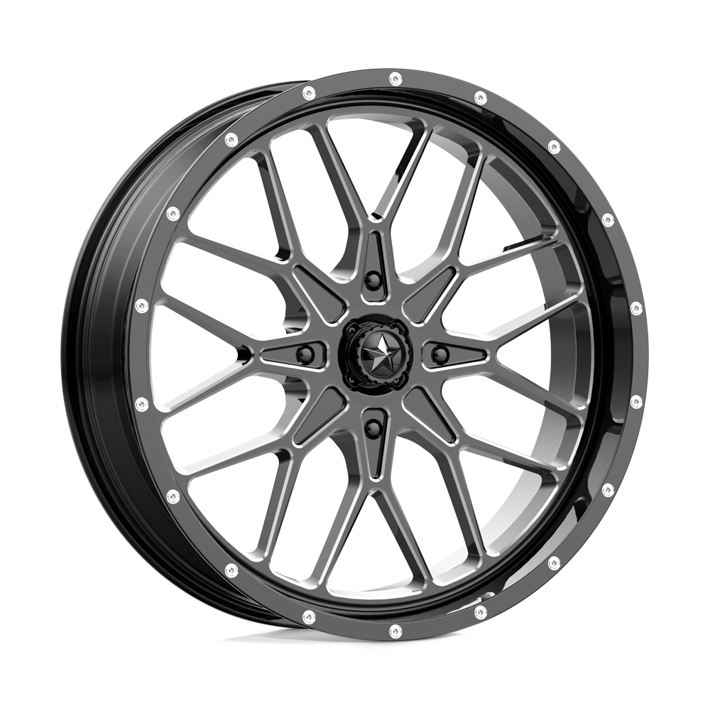 MSA Offroad Wheels M45 Portal 22x7 4x137 0 112.1 Gloss Black Milled