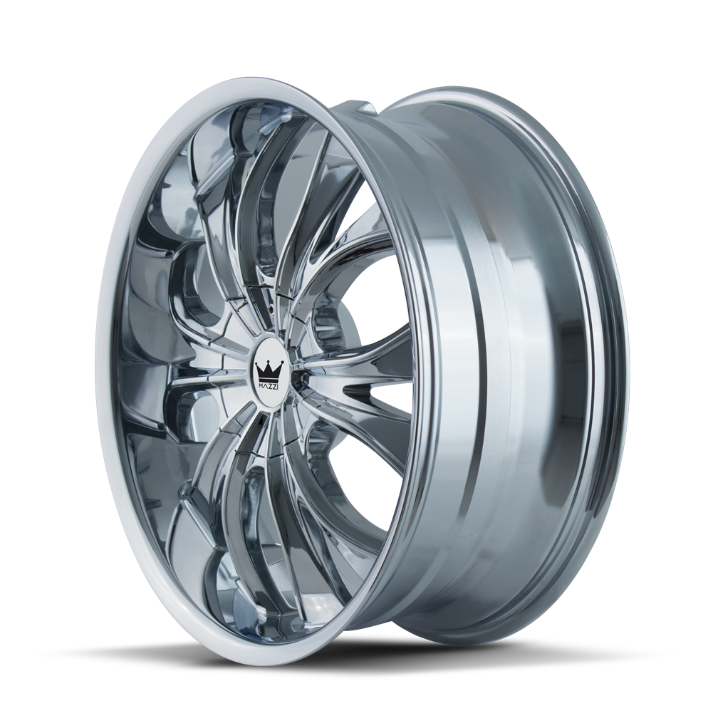 MAZZI HUSTLER 342 22x9.5 6x135 6x139.7 30 106 CHROME - TheWheelShop.ca