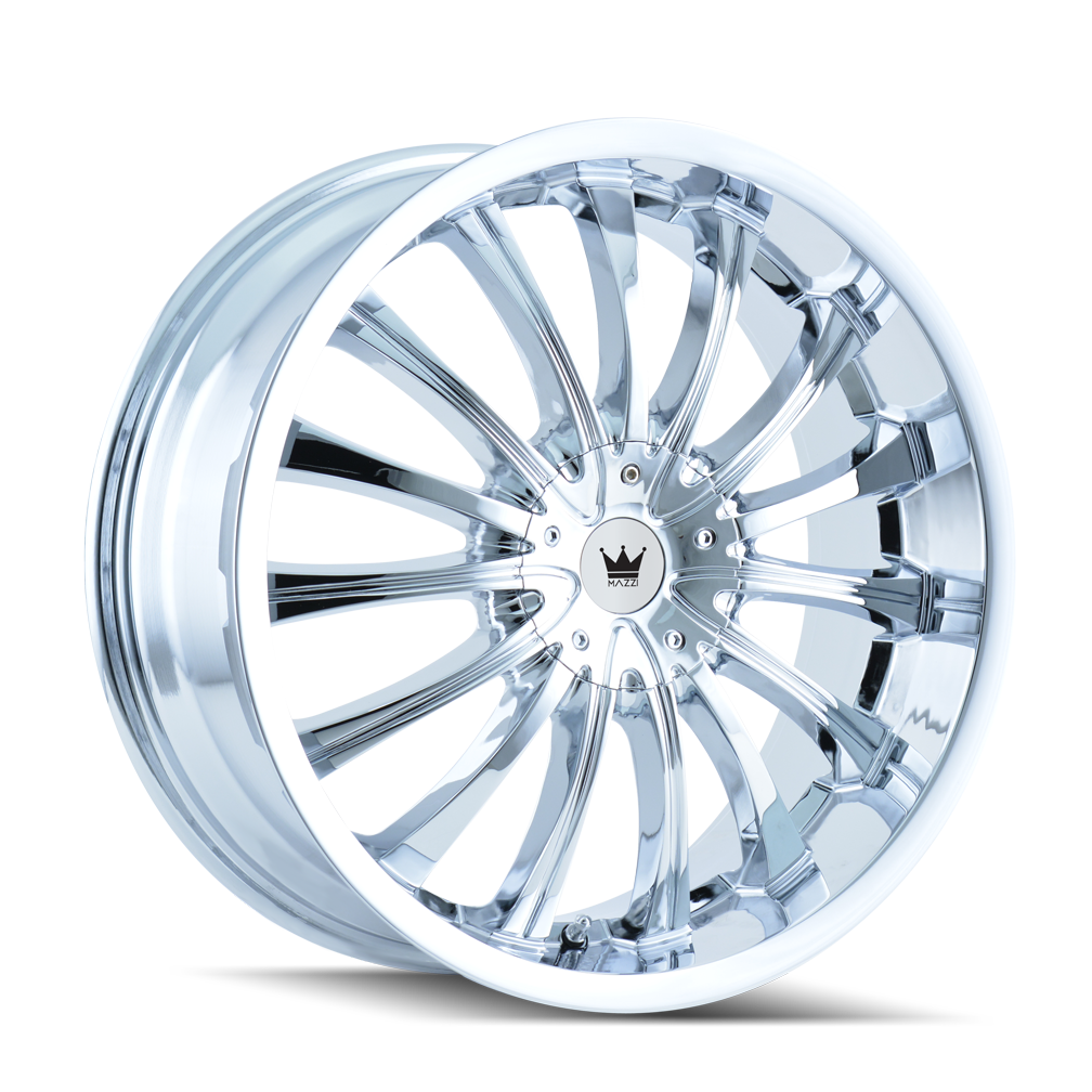 MAZZI HYPE 351 22x8.5 5x108 5x114.3 35 72.62 CHROME - TheWheelShop.ca