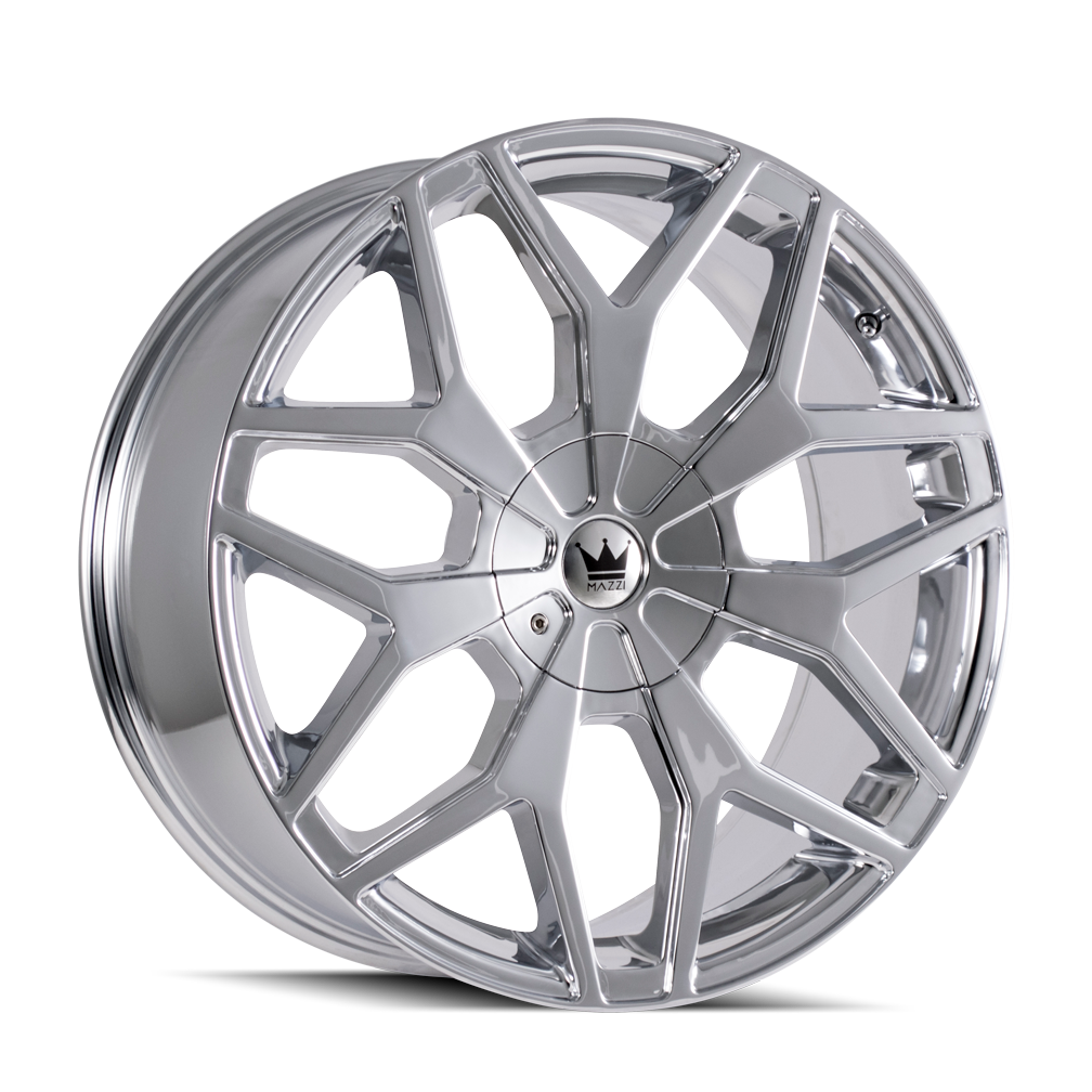 MAZZI PROFILE 367 20x8.5 5x108 5x114.3 35 72.62 CHROME - TheWheelShop.ca