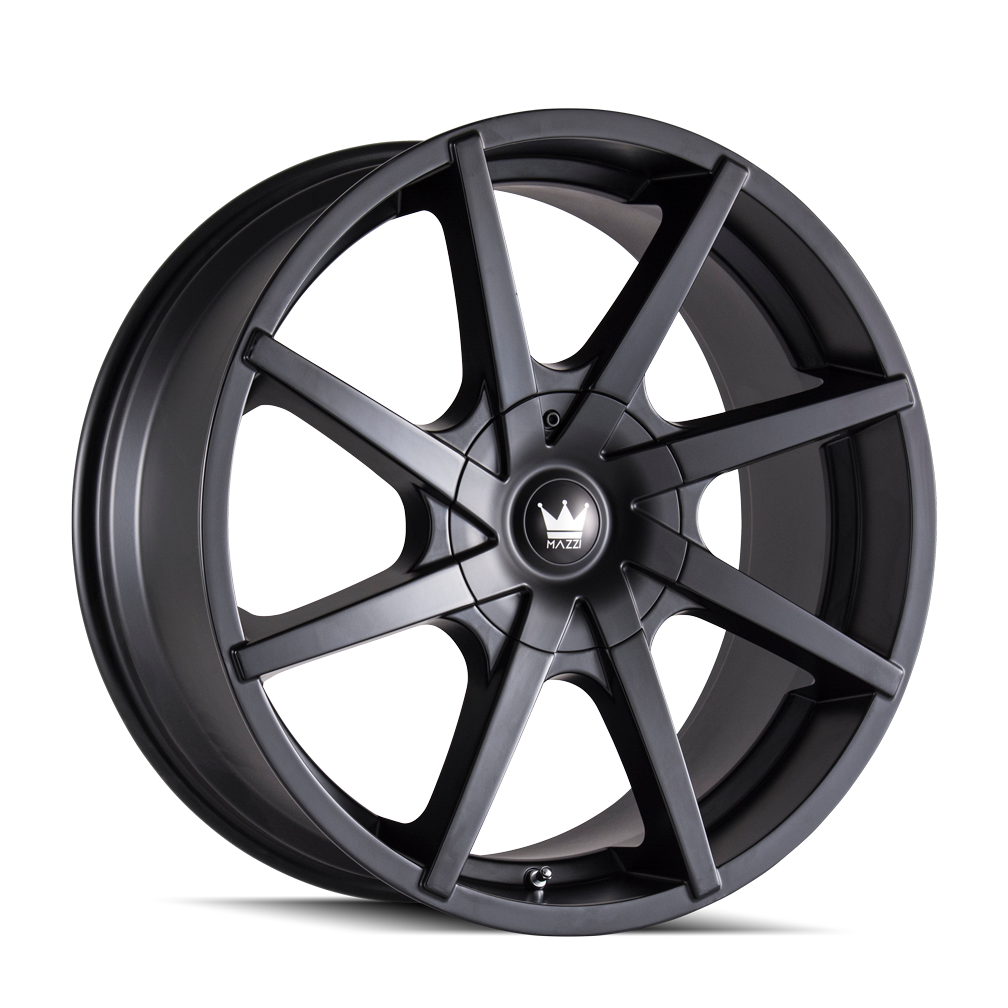 MAZZI KICKSTAND 369 20x8.5 5x108 5x114.3 35 72.62 MATTE BLACK - TheWheelShop.ca