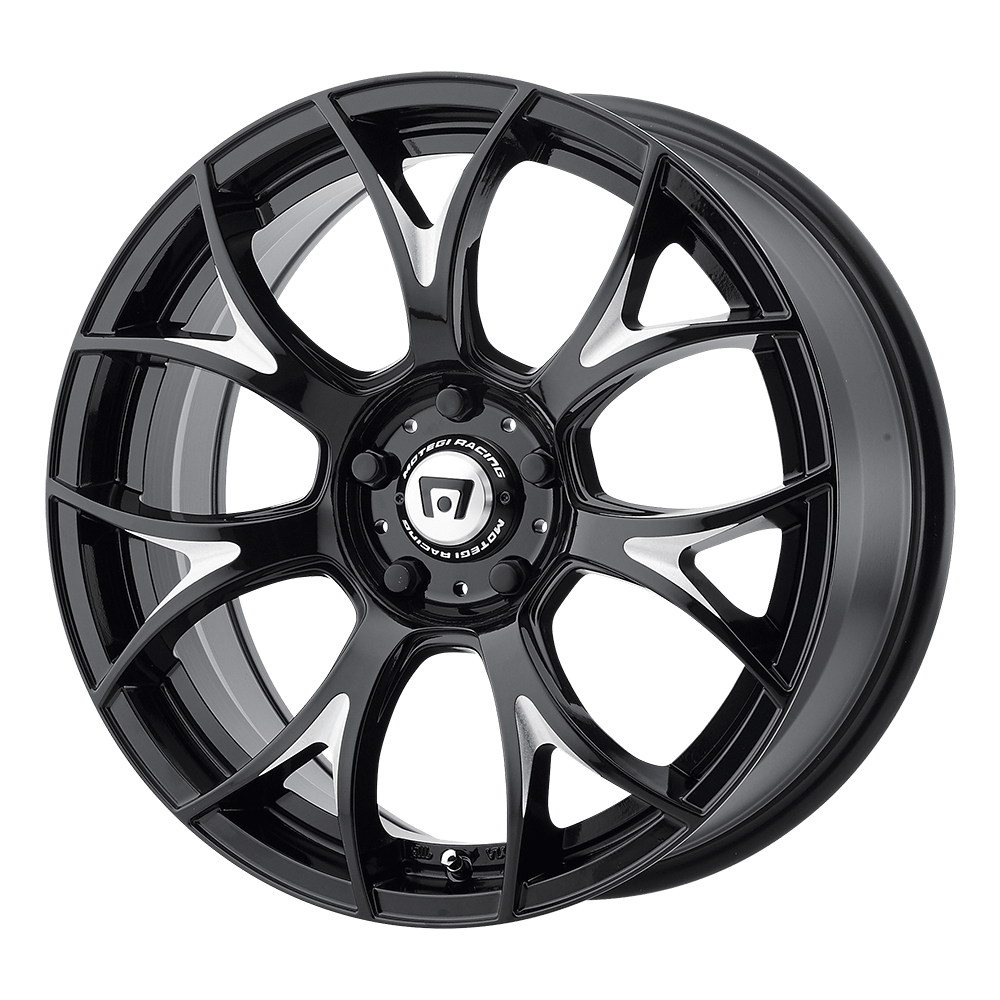 Motegi Mr126 20x8.5 5x114.3 38 72.56 Gloss Black With Milled Accents